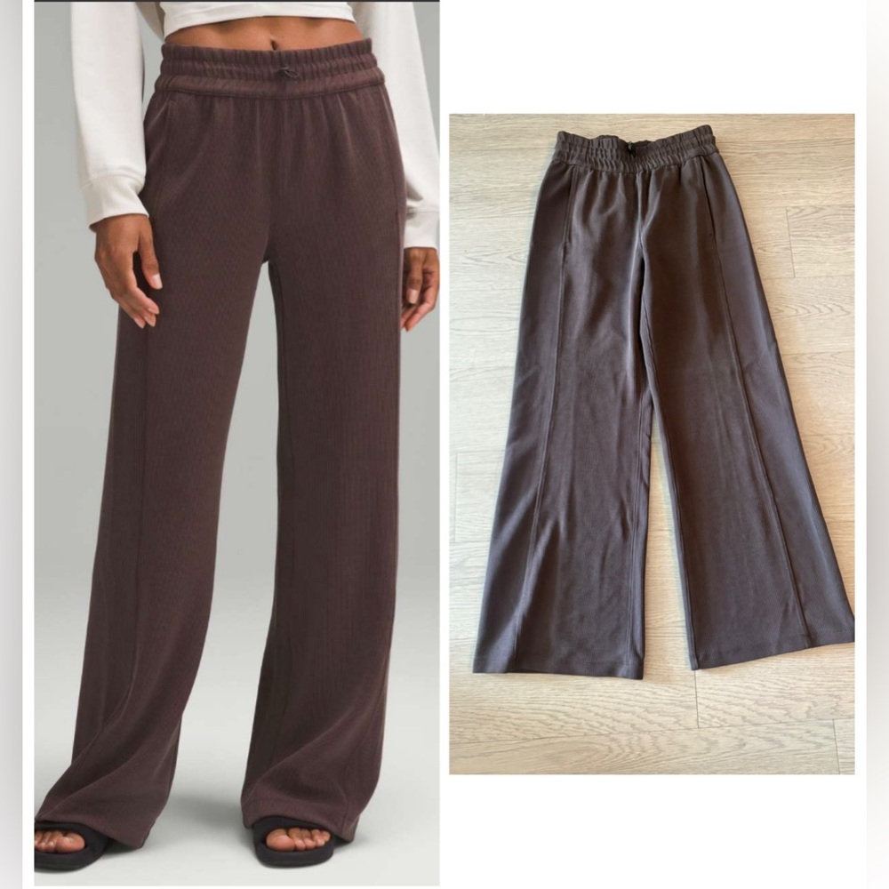 lululemon athletica Brown Wide Leg Pants